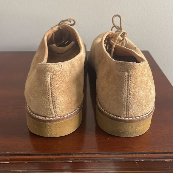 Steve Madden Dominant Suede Lace Up Loafers Sand Tan Size 10 Oxford - Picture 4 of 8